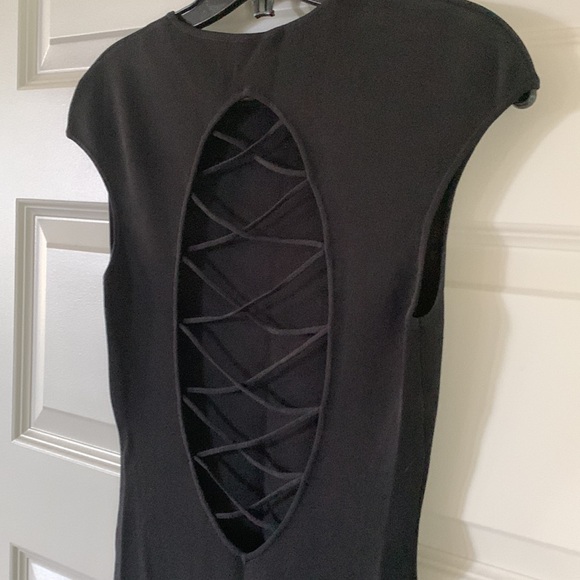 NWOT ELISABETTA FRANCHI Black Sheath Dress - Picture 8 of 14
